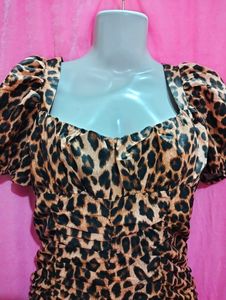 Leopard Print Mini Dress