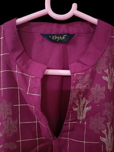 Magenta Kurta And Plazzo Set