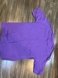 Purple Graphic Print Tee