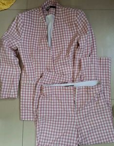 Zara Checkered Co-ord Set