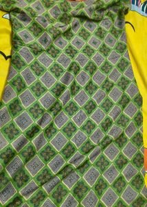 Boat Neck Green Kurta