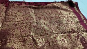 **Price Drop**Maroon Silk Border Saree