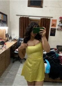 Yellow Satin Dress