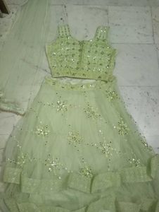 One Time Used Lahenga Choli..