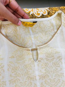 Golden Zari Work kurti