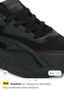 Roadster Black Men Shoes