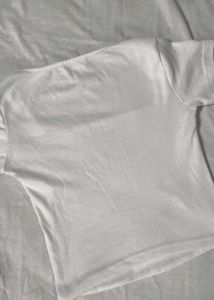 White Square Neck top