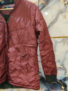 Maroon Padded Jacket upto XL XXL no flaws
