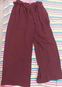 Maroon Palazzo Pants
