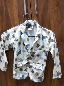 Patterned Kids Blazer - Size 6