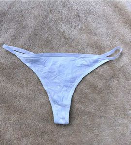 H&amp;M White Thong Panty – Size XS