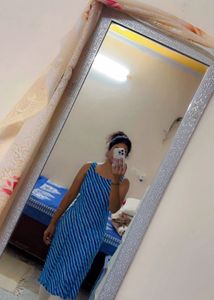 Blue Striped Dress