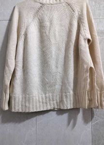 Off White Woolen Sweater