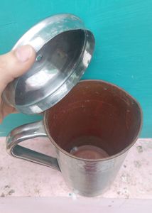Set Of 2 Peetal Glass , Jug ( Old Items )