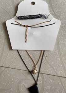 Trendy Layered Necklace Set with Choker