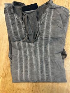 Gray Textured Tunic - Size L