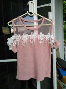 Cute Pink Floral Top