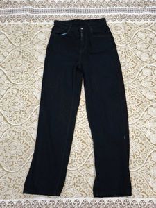 Black Straight Leg Jeans