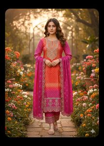 bust 40 Elegant Pink Kurta Set