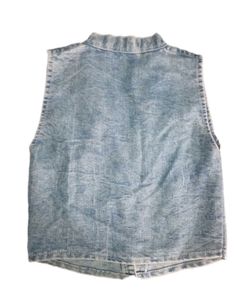 Denim Vest with Embellishments