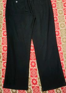 🖤 Solid Black Formal Trousers – Sleek &amp; Versatile