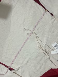 Size XXL Off-White Waffle Regular Fit Full Sleeves