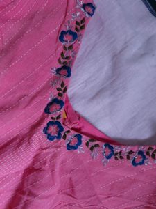 Beautiful Pink And White Ethnic Lehanga