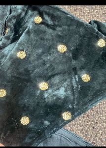 Velvet Embellished Blouse
