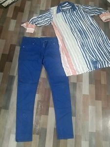 jeans 👖 long shirt
