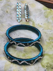 thread bangles with alligator clips ✨