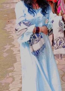 Flowy Light Blue Dress