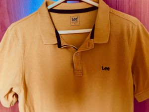 Lee Mustard Men’s Polo T-Shirt Size M