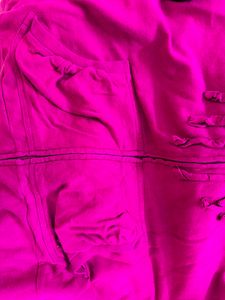 Pink Jacket With Hoodie
