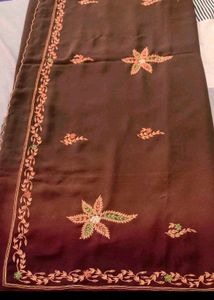 Jardoji With Embroidery Work Saree