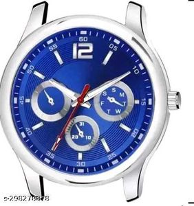 Stylish Men&#39;s Blue Dial Wristwatch