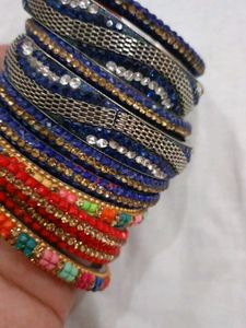 Sparkling Colorful Bangle Set