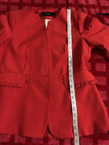 Zara Basic Red Blazer