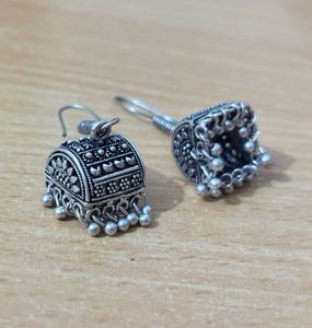 Vintage Silver Jhumka Earrings