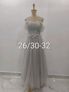 Elegant Grey Gown