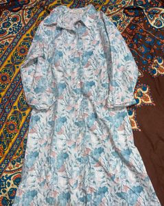 Floral Print Shirt Dress