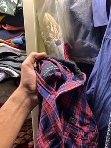 ZARA Plaid Flannel Shirt - Casual Style Size M&amp;S