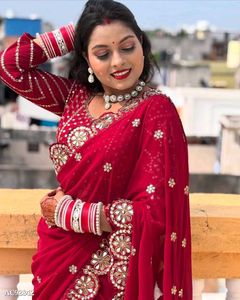 Karwachauth Special Red Saree