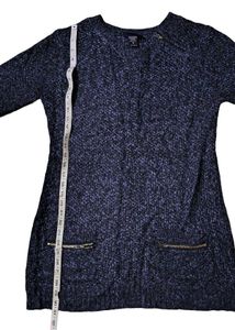 Navy Blue Knit Sweater Dress