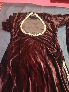 beautiful stylish mirror work kurti bottom set