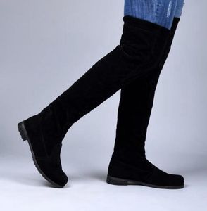 Black Thigh High Boots