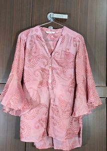 Self Embroidered short Kurti