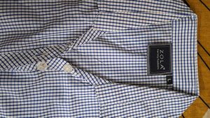 Zola Blue Checkered Button-Down Shirt
