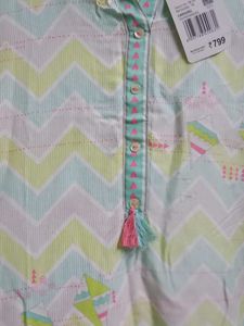Stylish Lime Green Kurta Ateesa Brand M Size