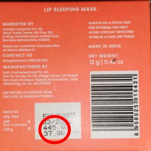 FOXTALE LIP SLEEPING MASK 💋