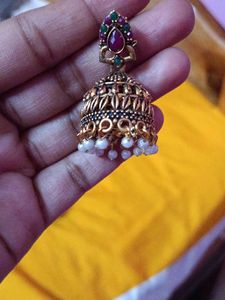 Antique Gold Necklace &amp; Earring Set